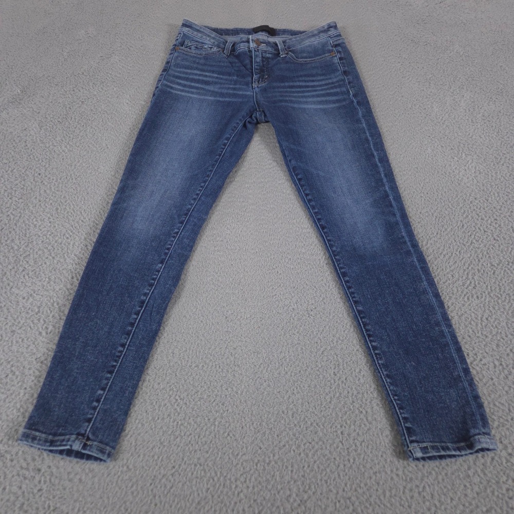 Buckle Black Jeans Womens 27 Blue No. 53 Ankle Skinny Stretch Medium Wash Denim